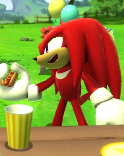 🤩 Стикер «KNUCKLES THE ECHIDNA» для Telegram