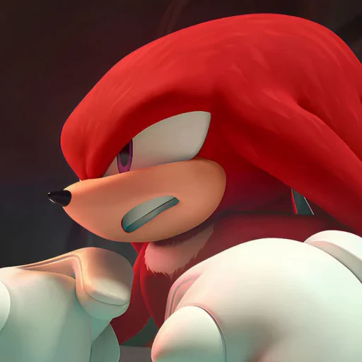 🤩 Стикер «KNUCKLES THE ECHIDNA» для Telegram