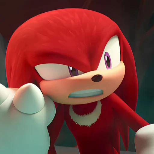 🤩 Стикер «KNUCKLES THE ECHIDNA» для Telegram