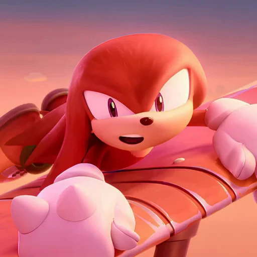🤩 Стикер «KNUCKLES THE ECHIDNA» для Telegram