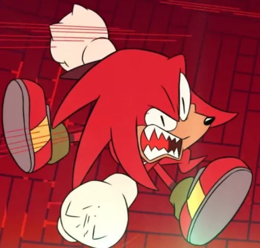 🤩 Стикер «KNUCKLES THE ECHIDNA» для Telegram