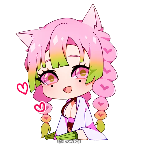 ❤️ Стикер «Demon Slayer Клинок рассекающий демонов» для Telegram