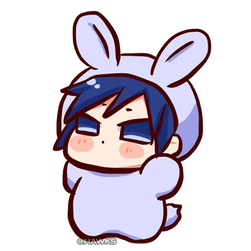 🐰 Стикер «Demon Slayer Клинок рассекающий демонов» для Telegram