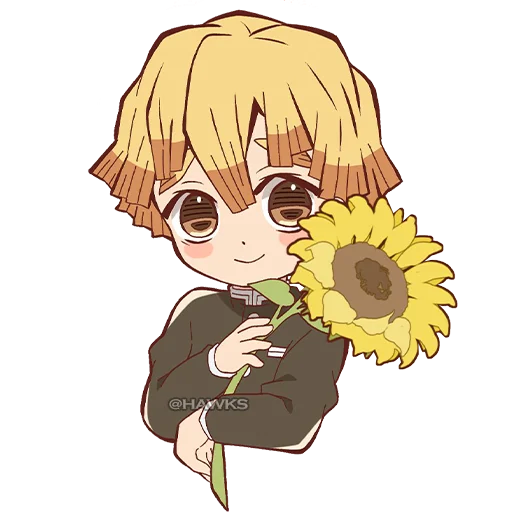 🌻 Стикер «Demon Slayer Клинок рассекающий демонов» для Telegram