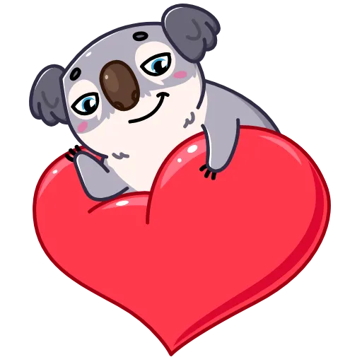 ❤️ Стикер «Kozy Koala» для Telegram