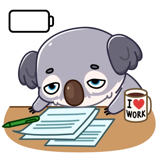 😪 Стикер «Kozy Koala» для Telegram