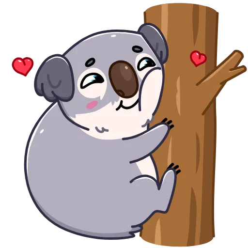 🥰 Стикер «Kozy Koala» для Telegram