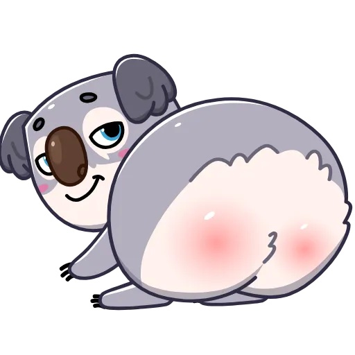 🍑 Стикер «Kozy Koala» для Telegram