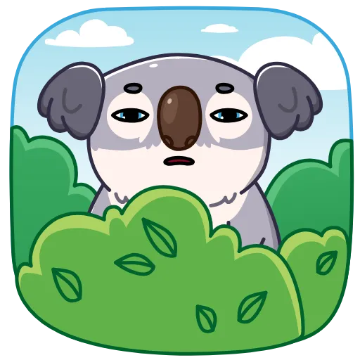😑 Стикер «Kozy Koala» для Telegram