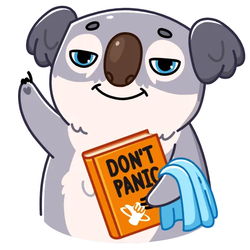 ☝️ Стикер «Kozy Koala» для Telegram