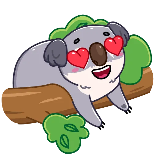 😍 Стикер «Kozy Koala» для Telegram