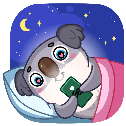 😚 Стикер «Kozy Koala» для Telegram