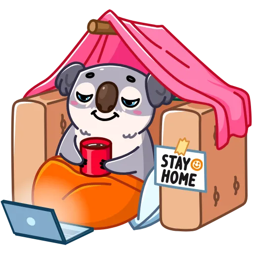 🏠 Стикер «Kozy Koala» для Telegram