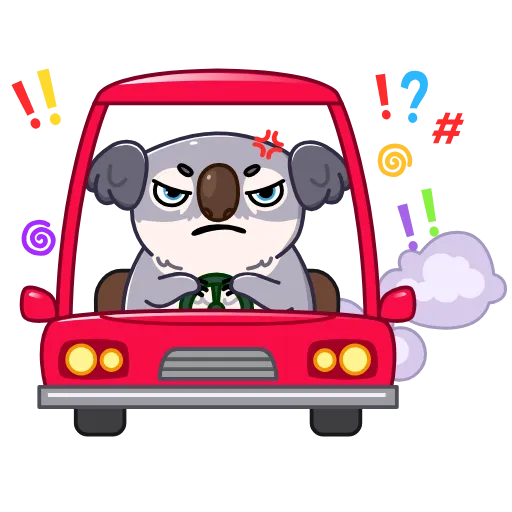😠 Стикер «Kozy Koala» для Telegram