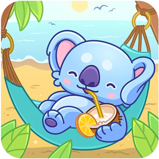 🏖 Стикер «Дэнни Без Текста» для Telegram