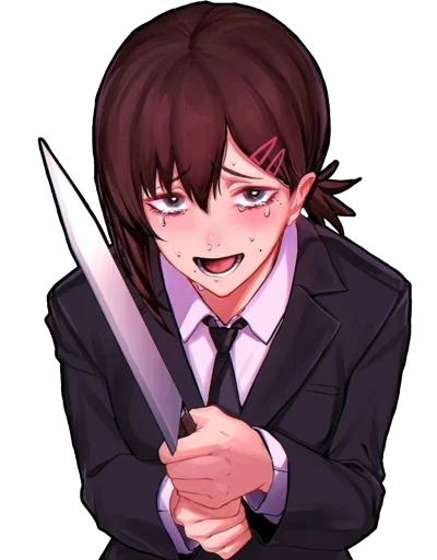 🔪 Стикер «Kobeni Higashiyama (CSM)» для Telegram