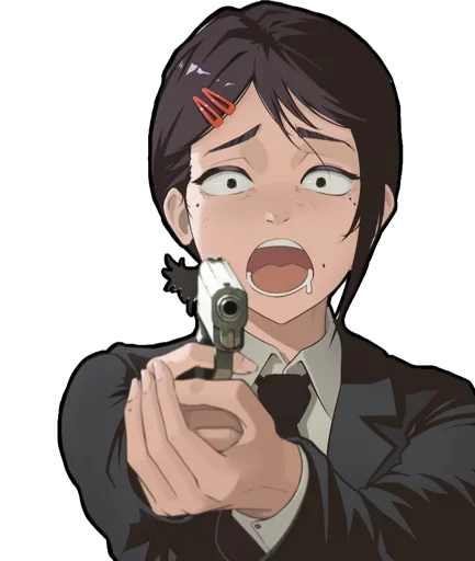 🔫 Стикер «Kobeni Higashiyama (CSM)» для Telegram