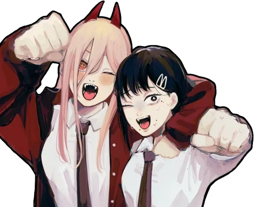 🤜 Стикер «Kobeni Higashiyama (CSM)» для Telegram