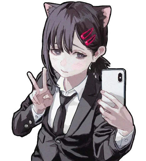 ✌️ Стикер «Kobeni Higashiyama (CSM)» для Telegram