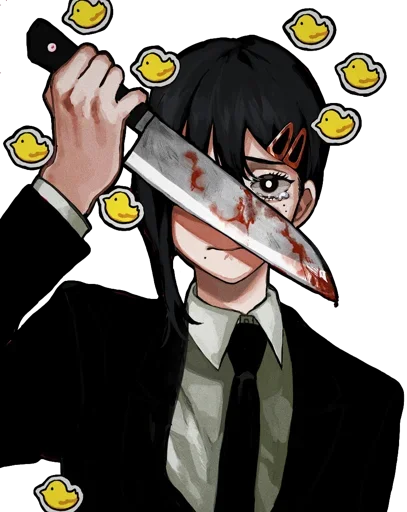 🔪 Стикер «Kobeni Higashiyama (CSM)» для Telegram