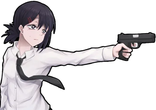 🔫 Стикер «Kobeni Higashiyama (CSM)» для Telegram