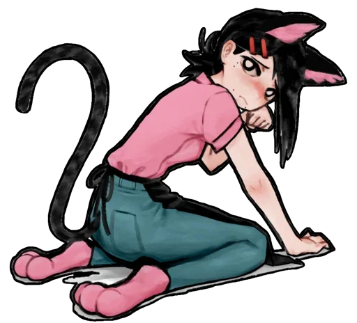 😹 Стикер «Kobeni Higashiyama (CSM)» для Telegram