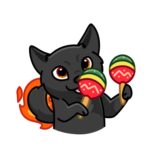 🥳 Стикер «Kochi Ken» для Telegram