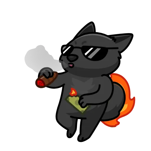 💨 Стикер «Kochi Ken» для Telegram