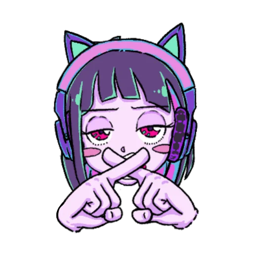 ❌ Стикер «Цветной чип» для Telegram
