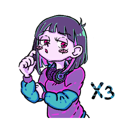 🤷‍♂ Стикер «Цветной чип» для Telegram