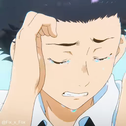 😭 Стикер «Koe no Katachi» для Telegram