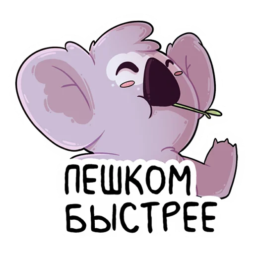 🚶‍♀️ Стикер «KarmikKoala» для Telegram