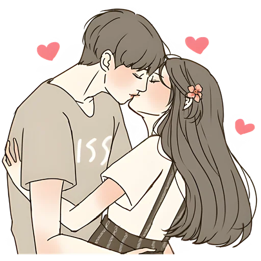 🥰 Стикер «Когда мы влюбляемся» для Telegram