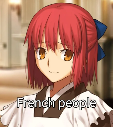 🇫🇷 Стикер «Kohaku says things» для Telegram