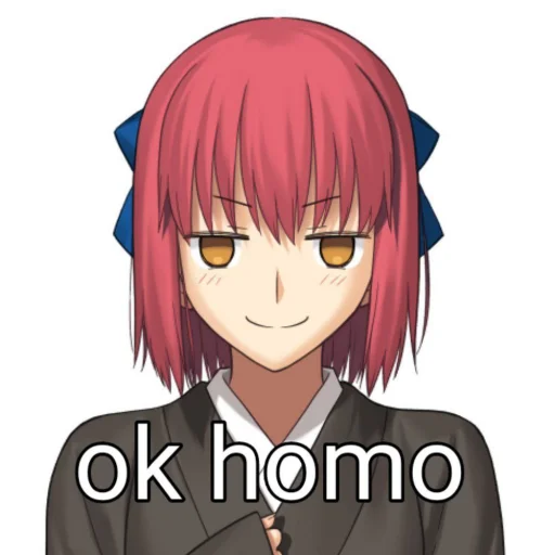 🤡 Стикер «Kohaku says things» для Telegram