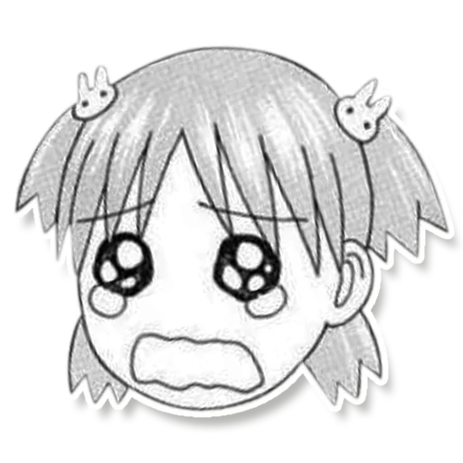 😭 Стикер «YOTSUBA&!» для Telegram