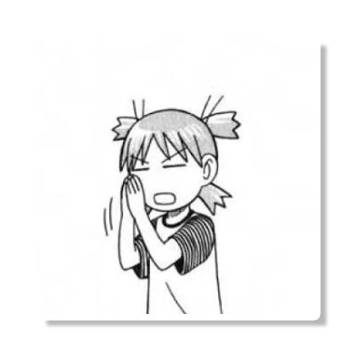 🙏 Стикер «YOTSUBA&!» для Telegram