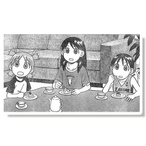 🤭 Стикер «YOTSUBA&!» для Telegram