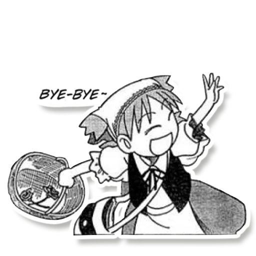 👋 Стикер «YOTSUBA&!» для Telegram