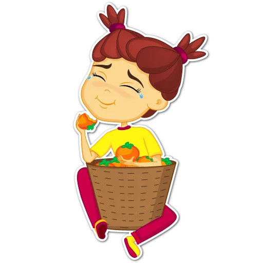 🍊 Стикер «Kokletka» для Telegram