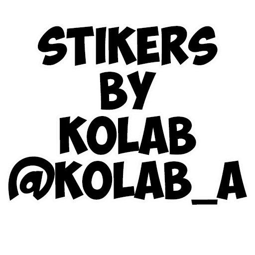 ✌️ Стикер «KOLAB-ANIME» для Telegram
