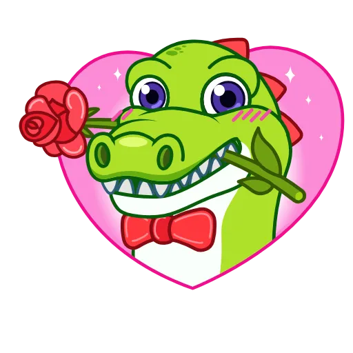 ❤️ Стикер «Croco» для Telegram