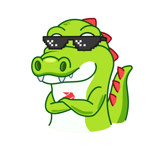😎 Стикер «Croco» для Telegram
