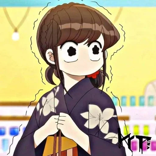 🤍 Стикер «Komi San» для Telegram
