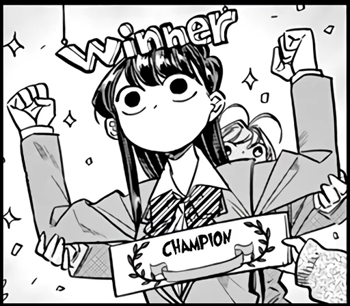 ✌ Стикер «Komi-san» для Telegram