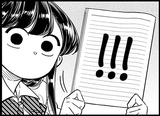 😮 Стикер «Komi-san» для Telegram