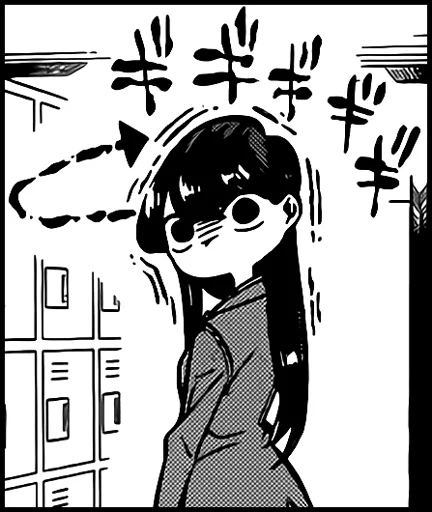 😡 Стикер «Komi-san» для Telegram