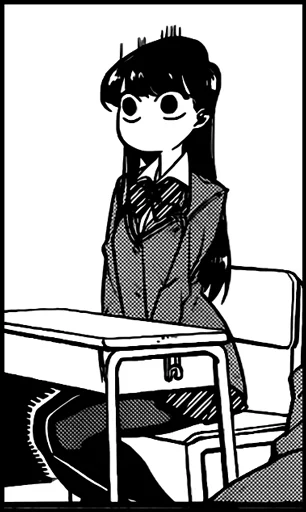 🙁 Стикер «Komi-san» для Telegram