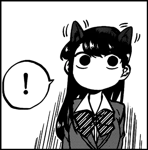 😯 Стикер «Komi-san» для Telegram