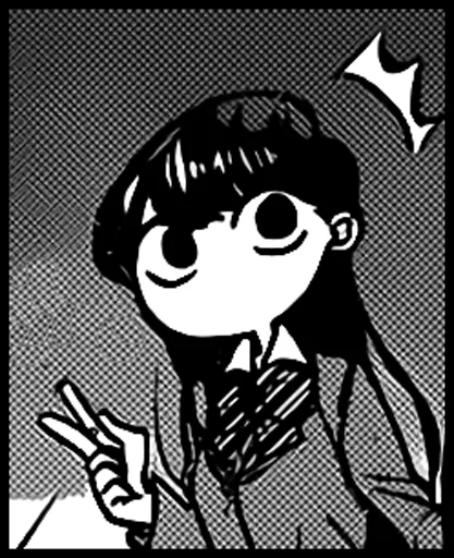 😮 Стикер «Komi-san» для Telegram